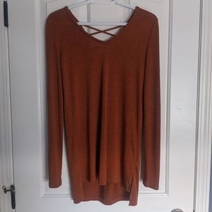 4/$20 Burnt Orange Tunic Size XS
